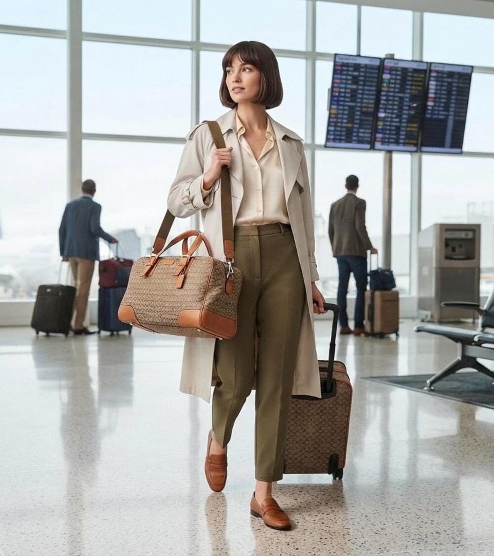 Coach Transatlantic Signature “C” Cabin Travel Carry-On Bag F77085